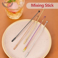【SG】Long Handle Mixing Stick Stainless Steel Cocktail Stirring Stick Double-Headed Milk Tea Cocktail