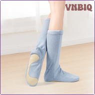 VNBIQ Warm Dance Boots for Women Girls Winter Warm Up Fleece Boots Thickened Ballet Dance Shoes Adult Soft Soled Dance Shoes BVNEA