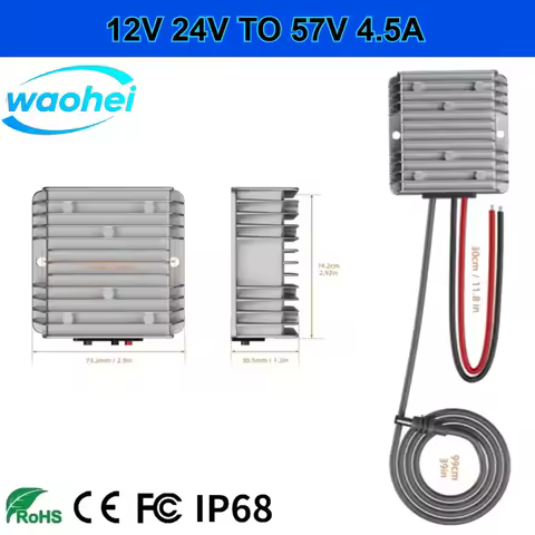 For Starlink Power Cord 12V 24V TO 57V4.5A 10-36V DC-DC Step-up Converter For Starlink Mini Router B