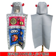 Ready Stock Fast Shipping Halloween Funny Costume Robot COS Performance Costume Robot Sponge Costume