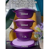 purple royale petit serware set tupperware