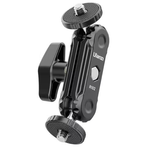 Ulanzi R102 Double 360° Ball Heads Magic Arm Holder with 1/4'' Screw Mount for Camera Video Light Mo