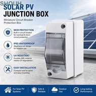 SHOUH 1Pcs Breaker Box, IP65 Waterproof HT-2 Waterproof Distribution Box, Durable UV Protection DIN 