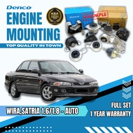 DENCO Insulator Kit Engine Mounting Wira Satria 1.6 1.8 At Auto Proton Enjin Mount Full Set