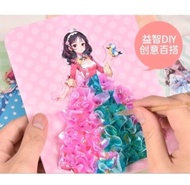 BORONG 12 PCS POKE DRESS FABRIC DOLL DRESS UP