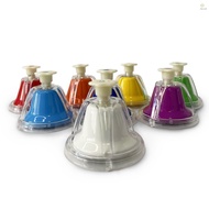 Desk Bells 8 Notes Metal Hand Bells Rainbow Music Bells Percussion Instrument Smooth Edges Holiday B