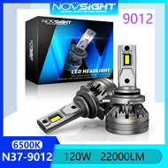 Novsight N37 6500K Đèn pha LED siêu sáng HIR2 9012 Bộ đèn pha Led Đèn pha sương mù Chùm sáng cao / C