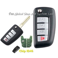 รีโมท นิสสัน Nissan เปลี่ยนรีโมทเป็นแบบพับรุ่นใหม่ 315 / 433 Mhz พร้อมคู่มือ Copy (( สินค้าส่งจากในไ