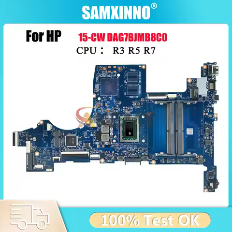 DAG7BJMB8C0 Laptop Motherboard For HP Pavilion 15-CW With R3 R5 R7 CPU DDR4 L22762-601 L46709-601 10