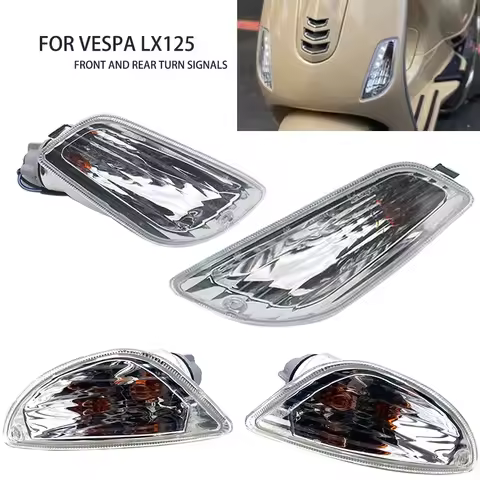 Scooter Motorcycle Front Turn Signal Light Indicator Blinker Lamps For LX50 LX125 LX150 LX 50 LX 125