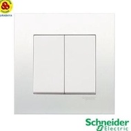 Schneider Vivace 2G 1 Way Series Switch KB32_1_WE 2 Gang 1 Way
