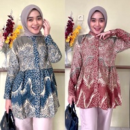 KEMEJA Alana blouse batik top - batik blouse - work blouse - wedding blouse - college blouse - motif