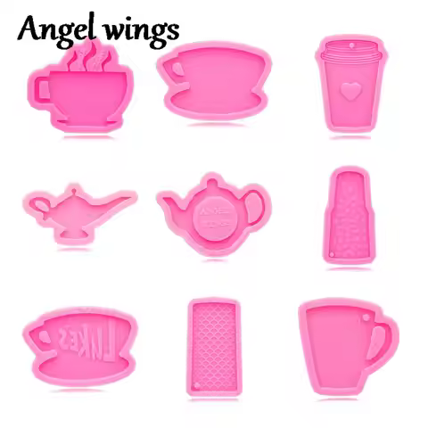 DY0367 Coffee Cup/Teapot Resin Molds, Tumbler Cup Silicone Mold Crafting Make with Epoxy Resin Art D