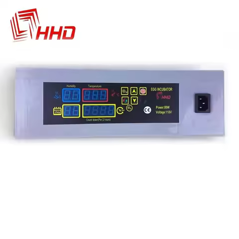 HHD Spare Parts 48 56 96 Digital Automatic Temperature Computer Chicken Egg Incubator Controller Pan