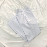 FALCON Premium Microfiber Slim Cut Wrinkle Free White & Black Pants Seluar Panjang 480EX 中学长裤