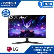LG 27GS60F-B 27” Ultragear FHD HDR10 180Hz IPS 1ms GTG Gaming Monitor