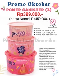 TUPPERWARE POWER CANISTER (3) - CANISTER