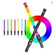 Manbily LS-650 18W LED Light RGB Light Stick Portable Fill Light Wand Stick 3000K-6500K Dimmable CRI≥95 500 Beads with 30 Special Scene Effects OLED Screen 1/4in Screw Holes Suppor