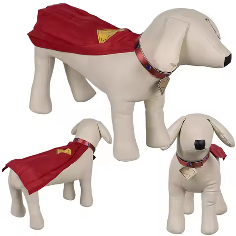 Fancy Dress Small Medium Dog Superdog Krypto Cosplay Cloak 2025 Movie Superhero Clark Costume Access