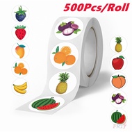 500Pcs/Roll ❤ Fresh Fruits Series 02. Kids Rewards Stickers ❤ DIY Scrapbooks Album Decor Sealing Lab