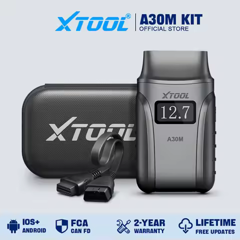XTOOL A30M Kit Bluetooth OBD2 Scanner Full System Car Diagnostic Tools Bi-directional Scanner 26 Res