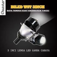 Bi-led Projector Lens,12Headlight bi-led Projector Lens 160W, Super bright headlight 3 inch 6500K bi