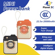 [ CCC Power Bank ] Cute cartoon power bank Mini 20000mAh brand-new power bank Comes with a lanyard B