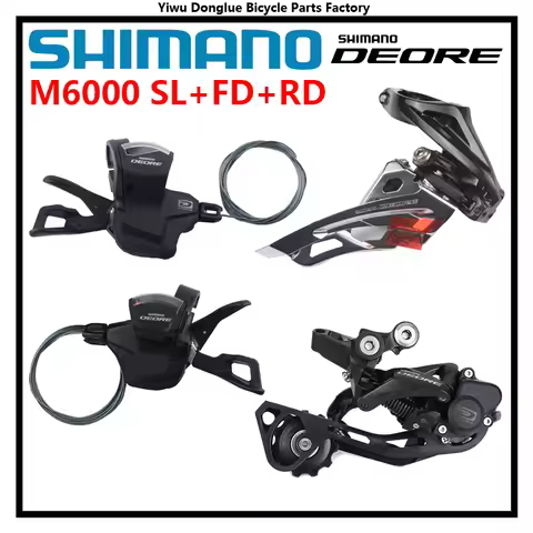 Shimano Deore M6000 10s Groupset Including Shifters Rear Derailleur And Front Derailleur For MTB Mou
