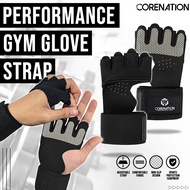 Code E5Q Core Nation Performance Elite Pro Gym Glove Strap Fitness Gloves