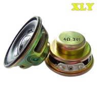 Ready Stock 40mm Inner Magnetic 16-Core Speaker Single Magnetic Black Bright Cap PU Side Full Freque