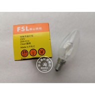 Foshan Lighting FSL E14 220V Candle Bulb 25W40W60W Sharp Bulb Transparent Frosted 10 Pieces Free Shi