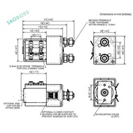 SW80B-4 DC24V Intermittent Contactor Single-Acting Solenoid Contactor SW80-164L for Electric Forklif