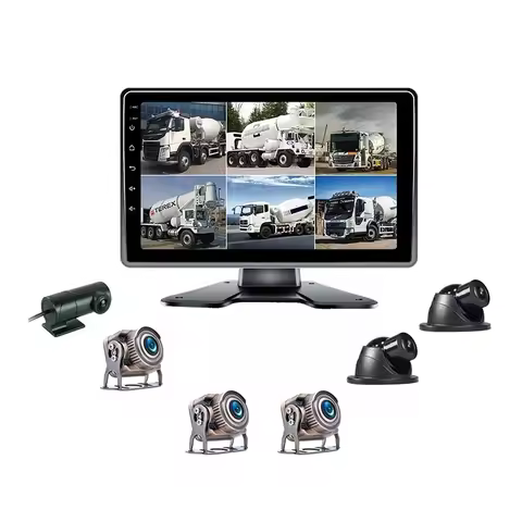 Upgraded versionBig Screen 6 Channel 1080P Full HD Vehicle Blackbox DVR Kits AI ADAS Blind Spot Dete