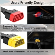 AUTOPHIX OBD2 Cable 16 Pin Splitter Extension Male to Female Auto OBD Adapter Car OBDII Diagnostic E