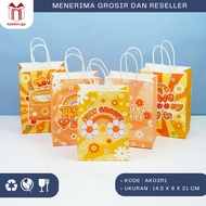 Kraft Paper Bag/Birthday Paper Bag/Cartoon Paper Bag/Birthday Gift Bag/Birthday Paper Bag/Motif Paper Bag I AK02R1