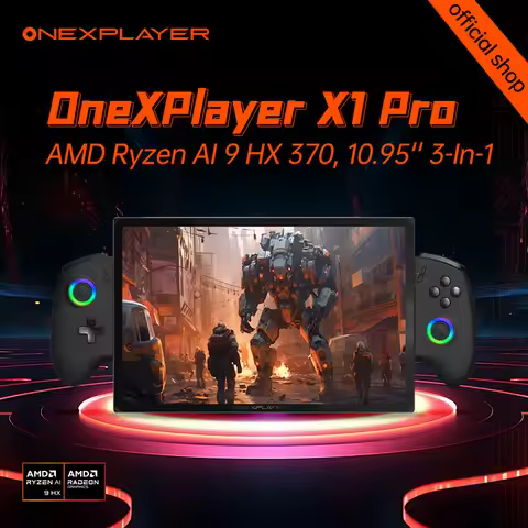New OneXPlayer X1 Pro AMD Ryzen™ AI 9 HX 370 10.95 Inch windows 11 4k monitor/egpu Qculink Gaming pc