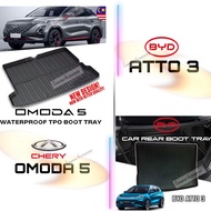 Chery Omoda 5/BYD ATTO 3 Boot Mat Rear Trunk Mat Back Trunk Custom Fit Oem ABS Non Slip Boot Tray