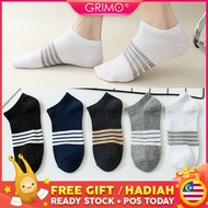 READY STOCK🧦 GRIMO Quadrano Sock Women Man Boy Girl Unisex Comfort Ankle Stocking Socks Cotton Foot 