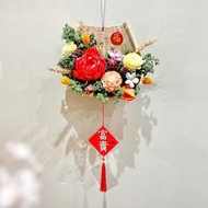 快速出貨【新春米篩_福聚穗華】春節/米篩/趨吉避凶/招財/乾燥花/