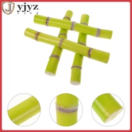 4 Pcs Faux Sugar Cane Model Realistic Sugar Cane Plant For Sugar Cane Models Artificial Plant Orname
