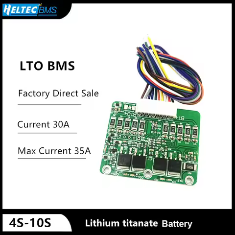 Heltec 4S 5S 6S 7S 8S 9S 10S 30A 35A LTO BMS 2.4V Lithium Titanate Multi-string Lithium Battery Prot