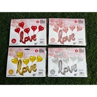 LOVE BALLOON/6pcs Love Balloon/ Party Balloon/party decoration/BALLOON