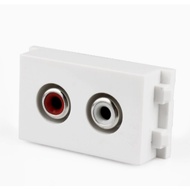 Audio core with 2 lotus head AV jacks