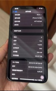 Apple iPhone XS max 256gb 太空灰