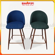 Shopipi Nordic Island Chair Bar Chair Eames chair Cushion Bar Stool High Backrest barstool 吧台椅