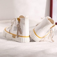 ๑✺┇High Help Canvas Shoes Women Students Casual Shoes Women Korean Version Small White Shoes Women's