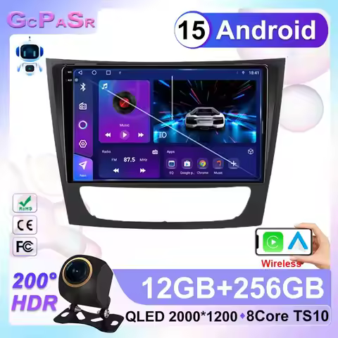 Android 15 Car Radio For Mercedes Benz E-class E Class W211 E200 CLS 2002-2010 Carplay Multimedia Pl
