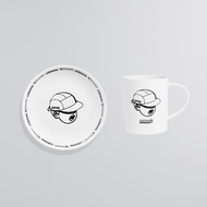 CARNIVAL CNVXPPBA001WH PAPERBOY COFFEE MUG AND PLATE SET WHITE OS