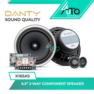 [SQ Quality] Danty K165AS 6.5" 2Way Component Speaker System DANTY Car Audio 6.5 inch Speaker Kereta