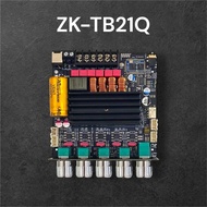 ZK-TB21Q แอมป์จิ๋วบลูทูธ HiFi 2.1CH TPA3116D2 50W+50W+100W TB21Q รองรับ APTX Lossless พร้อมป้องกันสั